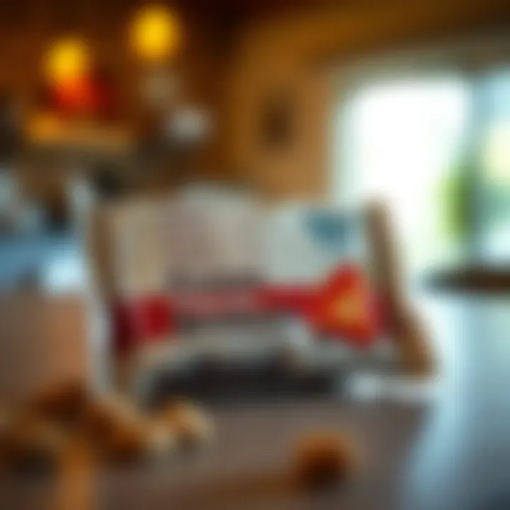 Nutritional information displayed on a protein bar package