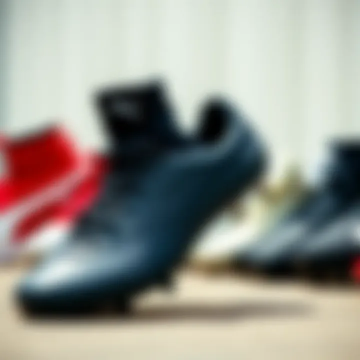 Variety of Puma Football Shoe Models A lineup of different Puma football shoe models highlighting variety.