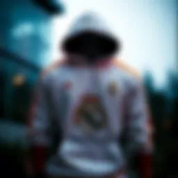 Real Madrid hoodie showcasing unique design elements