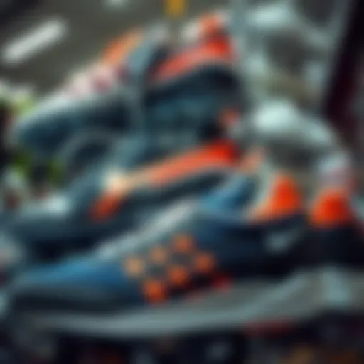 A Plethora of Athletic Footwear Options Showcasing a variety of athletic shoes in an online store