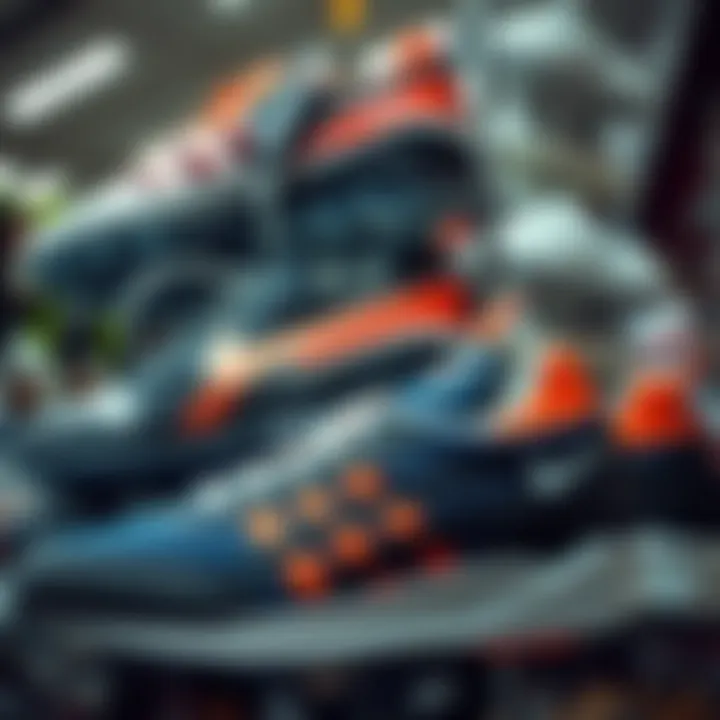 A Plethora of Athletic Footwear Options Showcasing a variety of athletic shoes in an online store