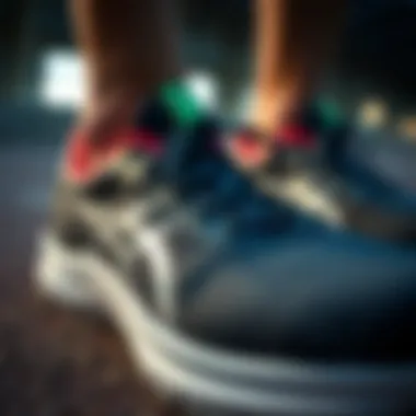 Close-up of high-performance running shoes