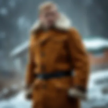 Classic design of a Russian coat showcasing craftsmanship