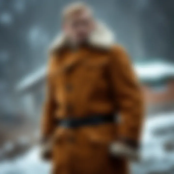 Classic design of a Russian coat showcasing craftsmanship