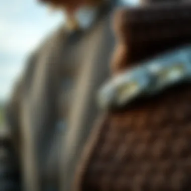 Materials used in Russian coats highlighting texture and durability