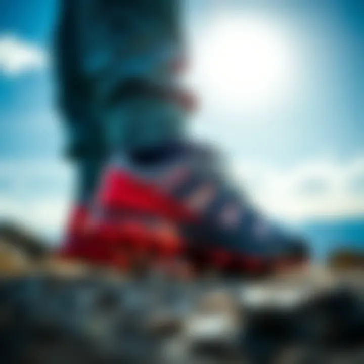 The durable outer surface of the Salomon Alphacross GTX