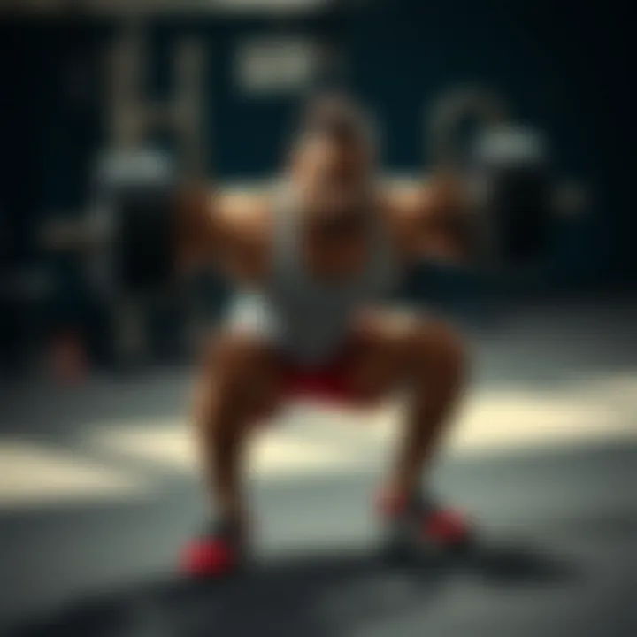 A lifter demonstrating a squat with perfect posture