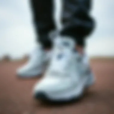 Elegant design of Skechers leather sports shoes