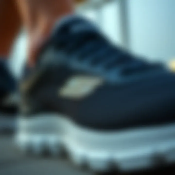Skechers Shoe Technology for Ultimate Comfort Close-up of Skechers shoe technology emphasizing comfort and support