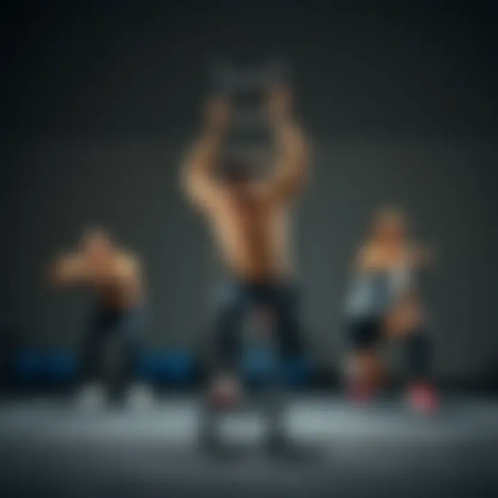 Diverse Exercises for Enhanced Performance Illustration of various exercises that can be performed with a sports ladder