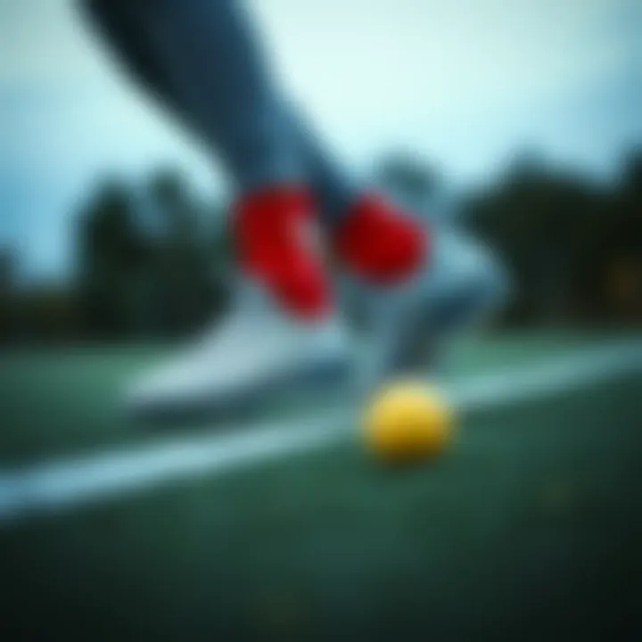 Fashion-forward individuals wearing Swarovski cleats