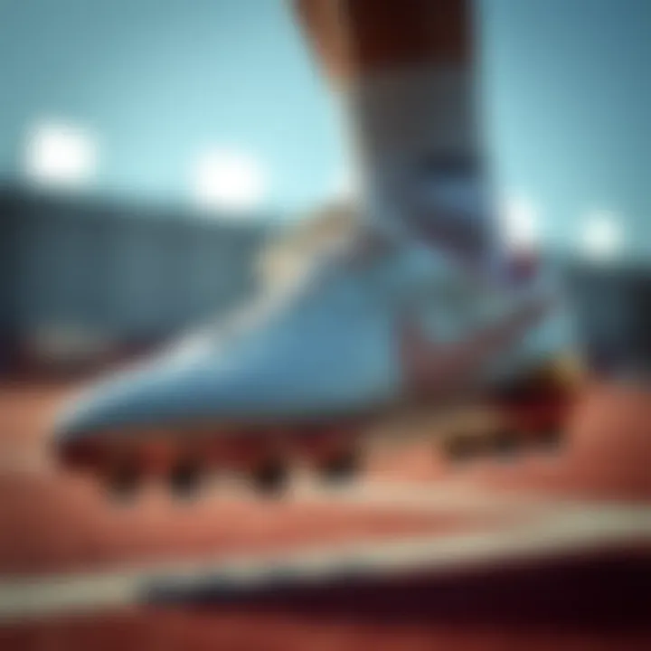 Stylish Swarovski crystal-studded cleats