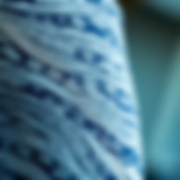 Close-up of fabric texture used in high-quality swim tights.