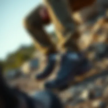 User Experience with North Face Footwear User testing North Face outdoor shoes in rugged terrain