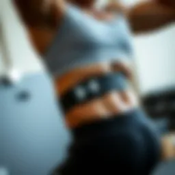 Dynamic athlete showcasing Under Armour belt during high-intensity workout