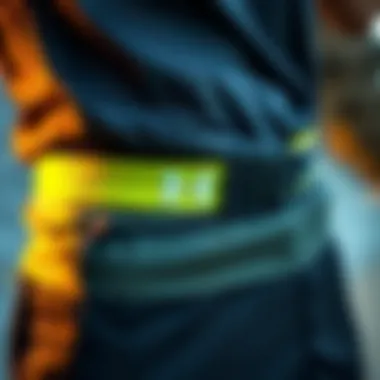 Functional Design of Under Armour Belt Close-up of the Under Armour belt highlighting its functional design
