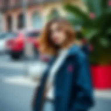 Chic US Polo raincoat paired with casual attire