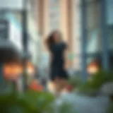 Urban Elegance with Vans Dress Stylish Vans dress in urban environment