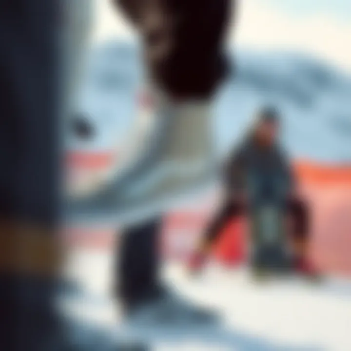 Vans Ski Hi in action, demonstrating its functionality in a sporty environment.