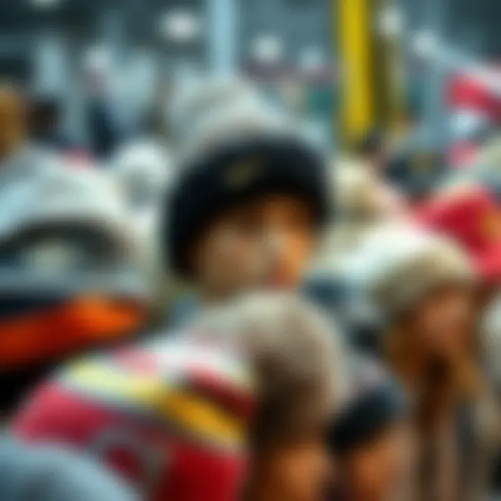 A variety of winter hats on display showcasing different styles