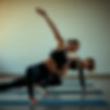 Yoga session focusing on balance and connection